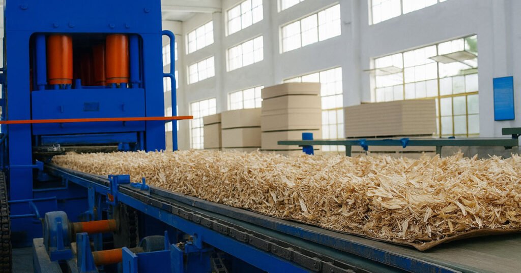 Preparación y encolado de partículas o fibras