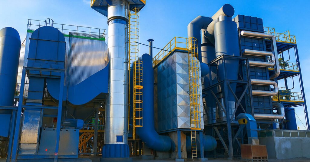 Instalaciçon de caldera de biomasa