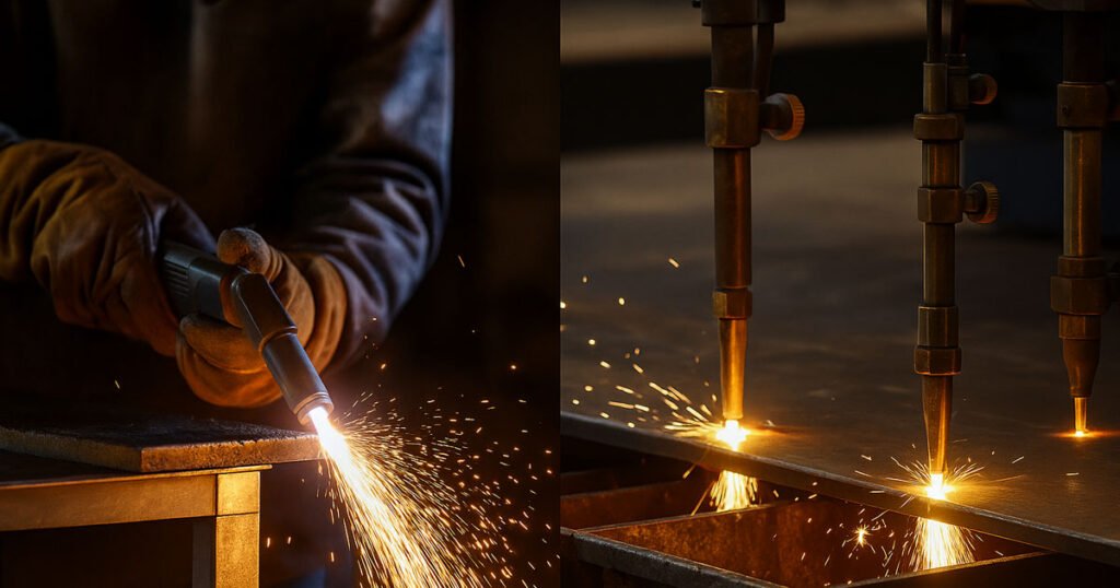 Riesgos del oxicorte manual y CNC: evaluación y prevención